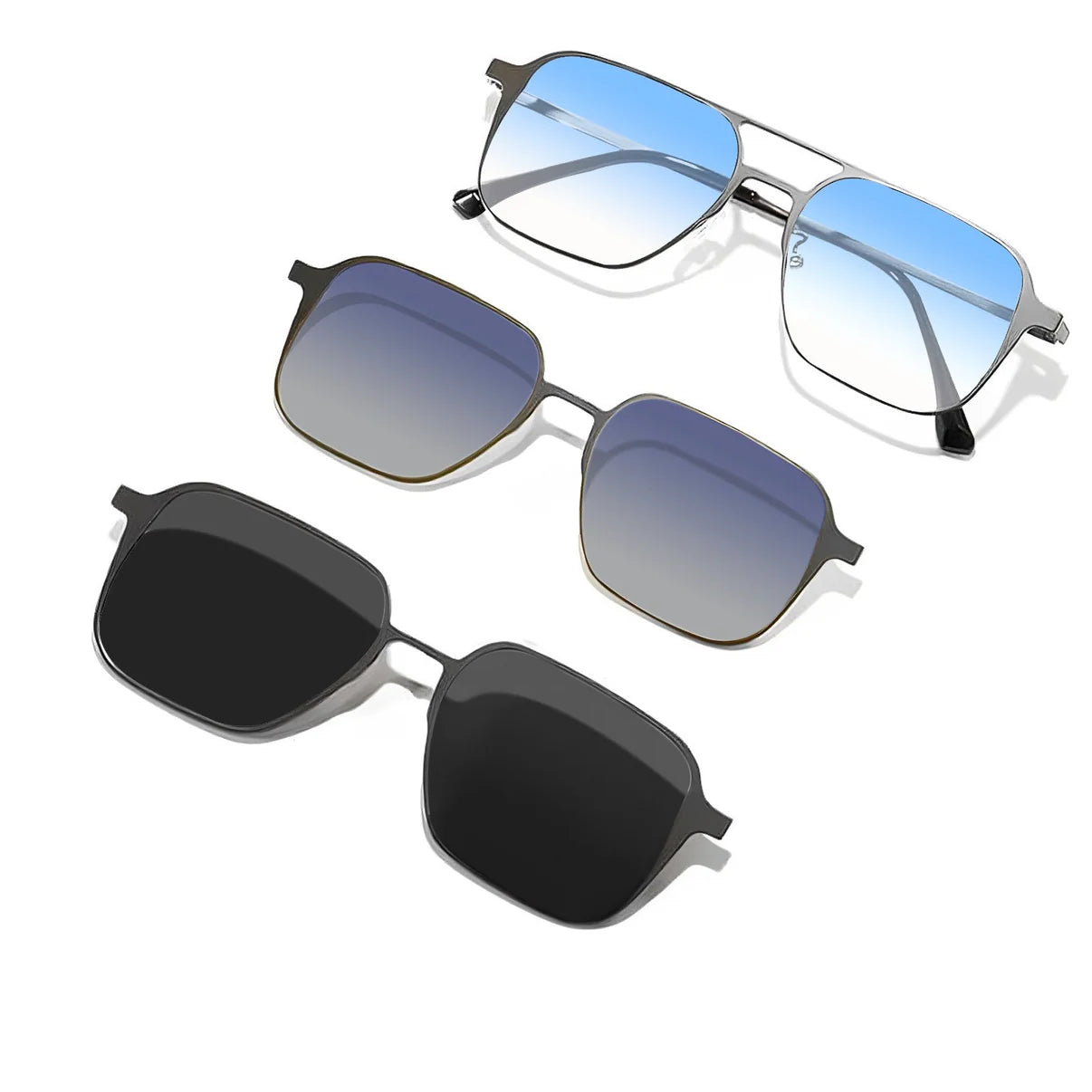 6-In-1 Magnetic Polerized Sunglasses