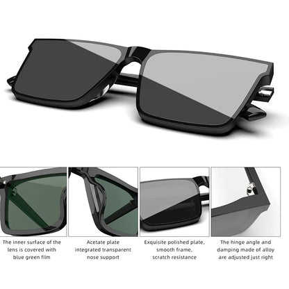 EYCONIK® UV 400 Polarized Retro Square Sunglasses